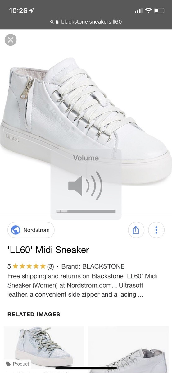 Blackstone Women LL60 Midi Sneaker: Size 40 White NEW In Box US