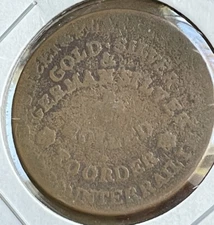 Vintage Moffett Hard Times Token 1837