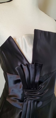 Jessica McClintock Gunne Sax Formal Dress Juniors sz 5 Strapless Satin Crinoline - Picture 6 of 12