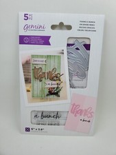 CSD1 Crafters Companion Gemini Thanks Gatefold Card stamp and die set New