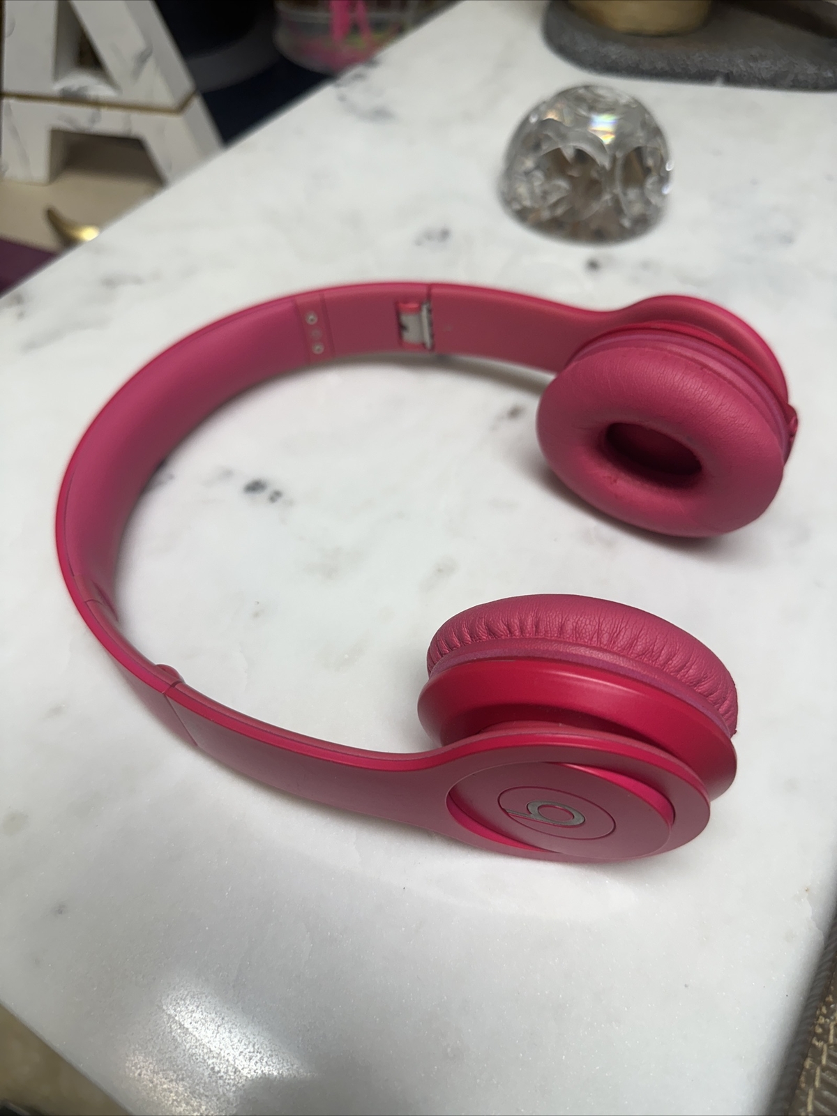 Beats by Dr. Dre Solo HD Wired Over Ear Headphones Hot Pink Preowned