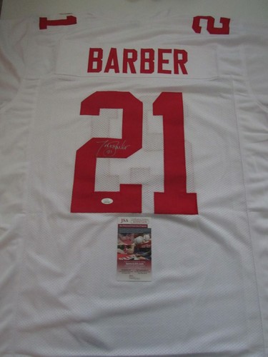 New York Giants Tiki Friseur authentischer Stil signiert signiertes Trikot JSA weiß - Bild 5 von 5