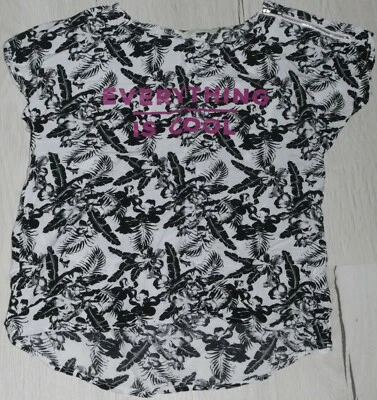 14 ans : T-shirt MC noir et blanc "Cool" GEMO - Photo 1/3