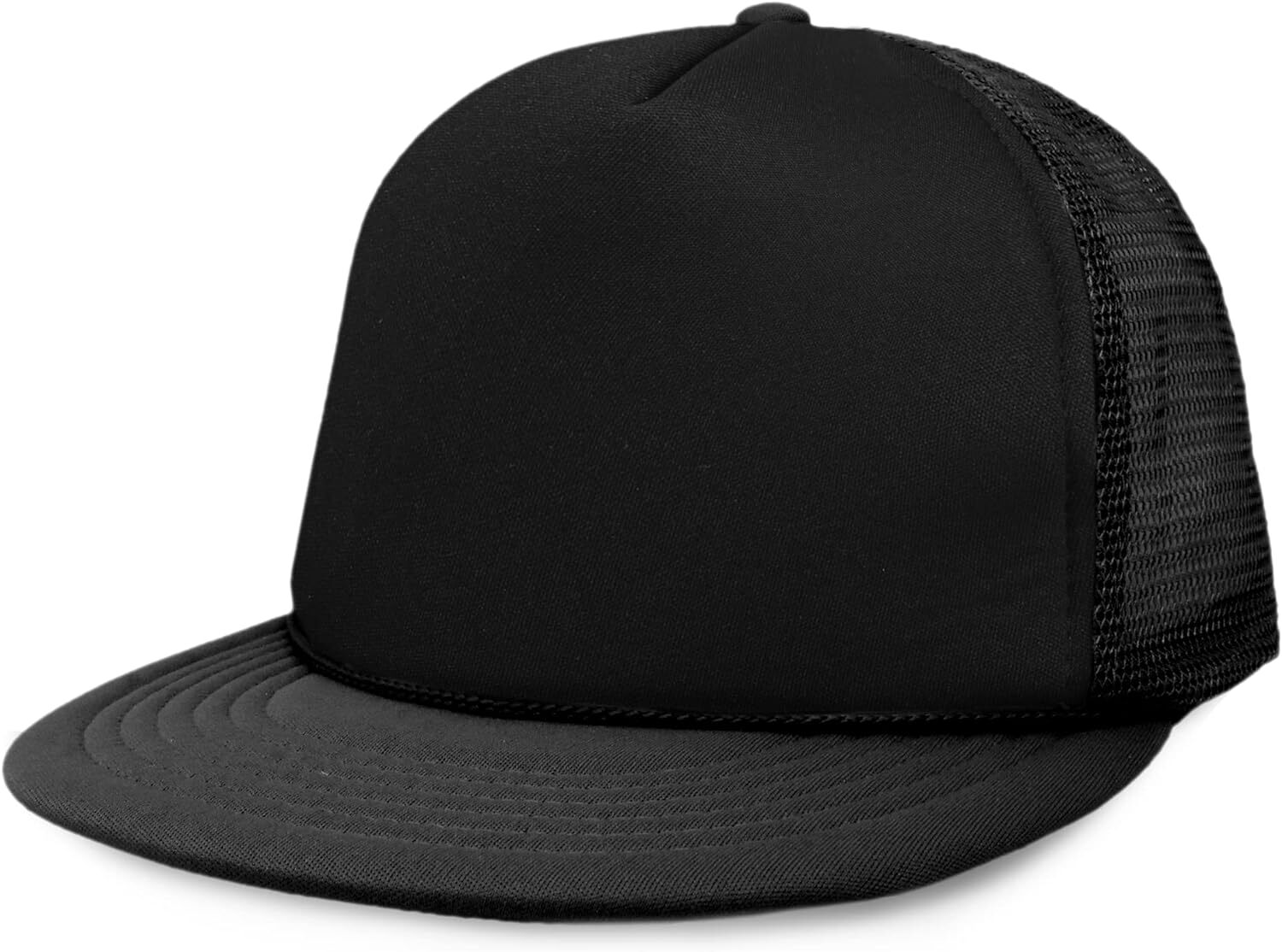 Mesh Back S M L Adjustable Cap One Size, Black