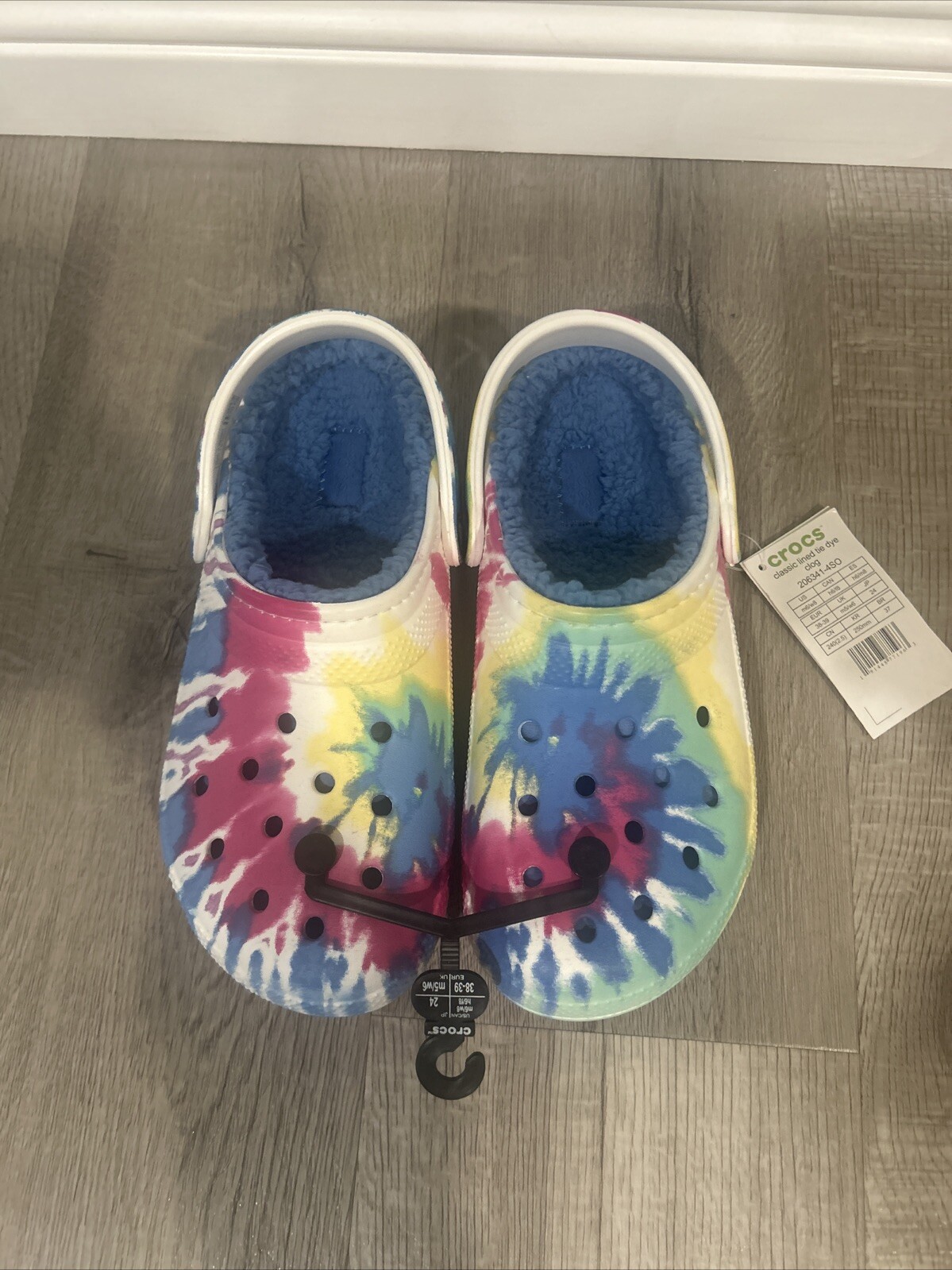 Crocs Classic Lined Tie-Dye Clog Women’s Size 8