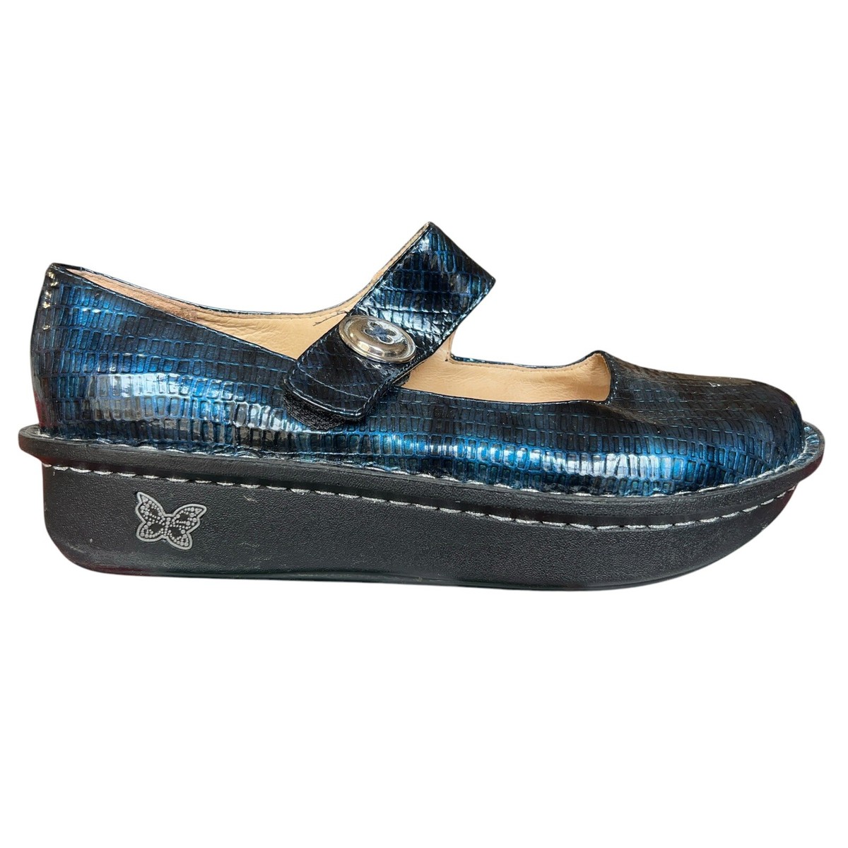 Alegria PAL-133 Paloma Blue Tile Mary Jane Comfort Shoes Womens