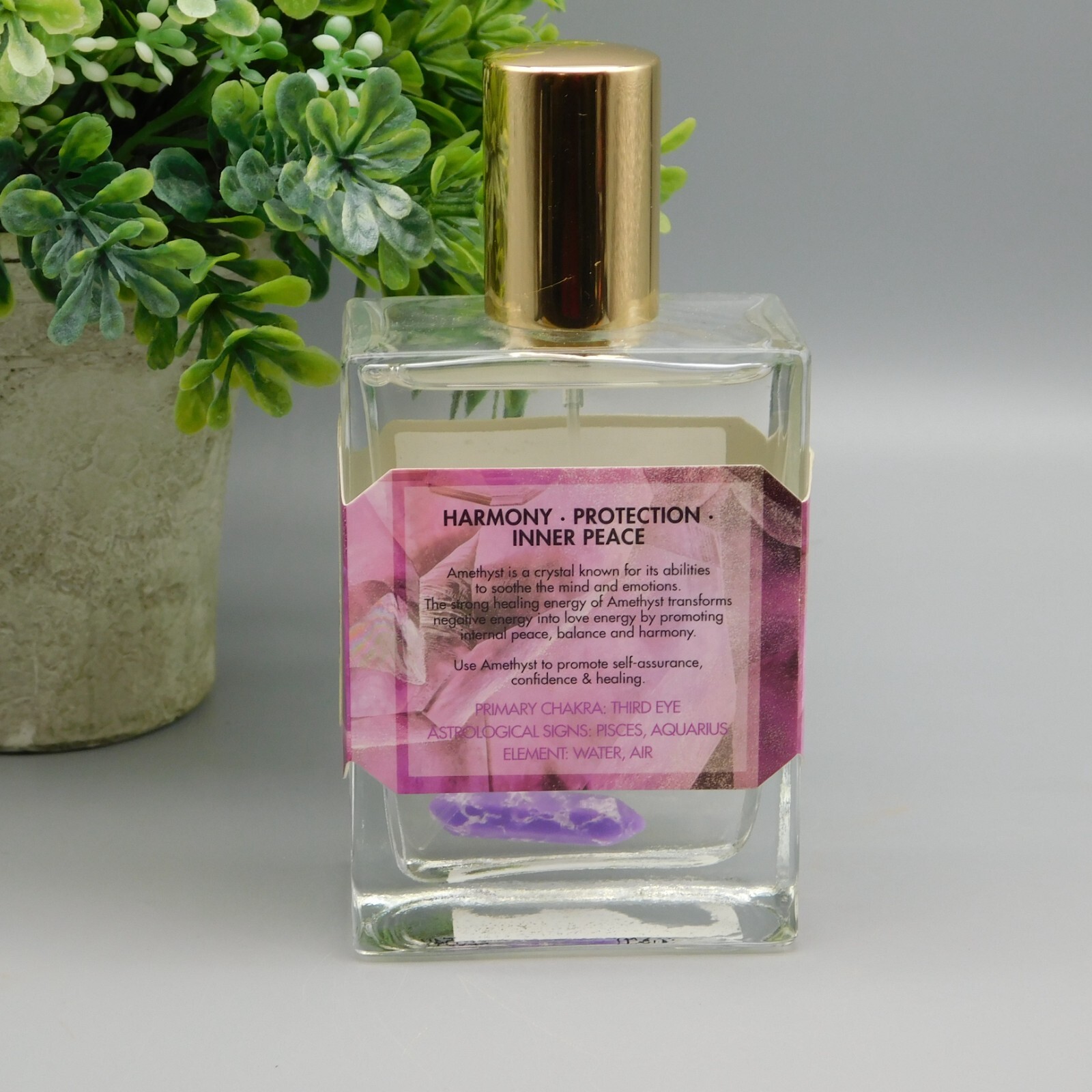 Crystal Beauty Amethyst Balance Eau de Parfum Spray 3.4 oz New Without