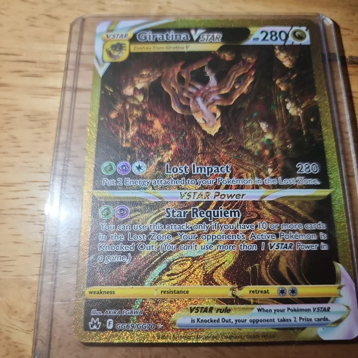 Pokemon - Giratina VSTAR GG69/GG70 - Crown Zenith - Galarian Gallery -  Secret Rare - Gold Card