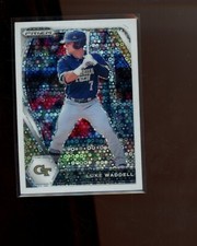 2021 Panini Prizm Draft Picks White Donut Circles #157 Luke Waddell #d 20/50