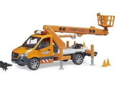 toys new Bruder 02679 *NEW* MB Sprinter w/Working Platform + Light & Sound