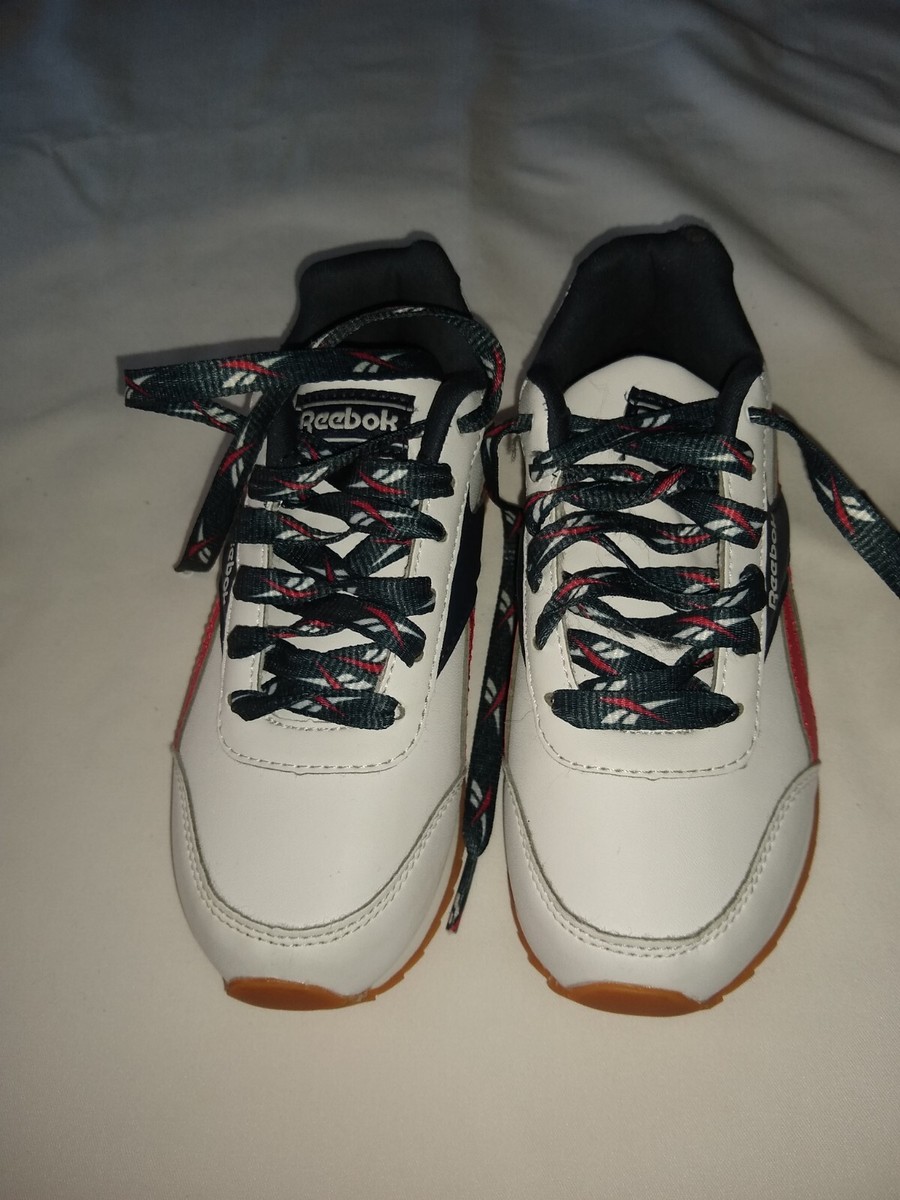 Reebok Classic Leather Running Kids Toddler Boy Sneakers Size 12 White/Red/  Blue | eBay UK