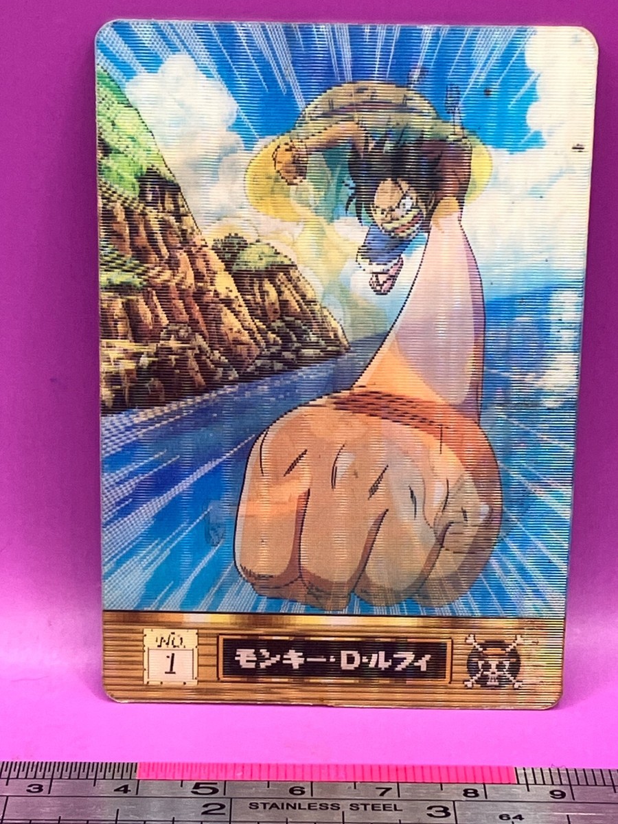 Monkey D. Luffy 1 One Piece King of Pirates Gummy Card 3D 2002