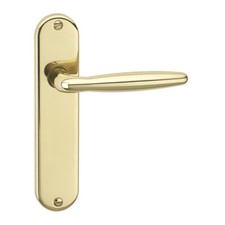 Urfic Rouen Metal Lever Latch Door Handles Set Round Rose Internal & External