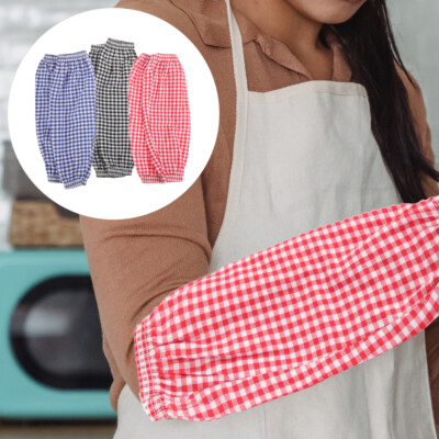 3 Pairs Arm Protectors Sleeves Gardening Oversleeves Kitchen Arm Sleeves