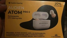 Audien Atom Pro 2 Wireless Rechargeable Hearing Aid - New, Sealed.
