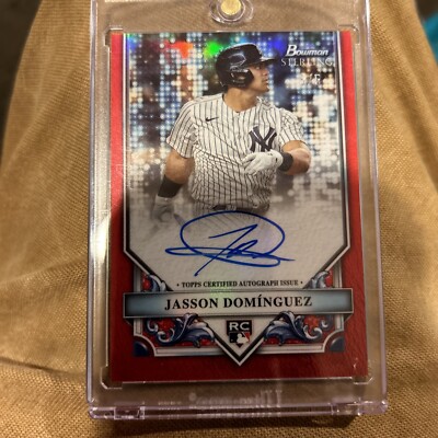 2020 bowman sterling jasson dominguez auto Red 5/5