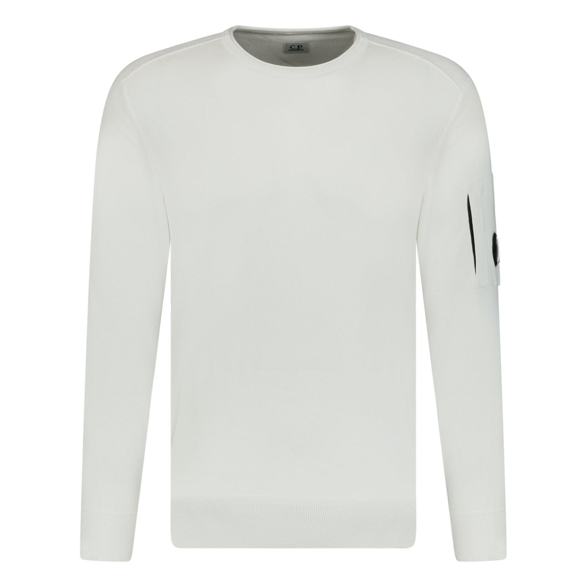 CP Company Arm Lens Terry Knitted Sweatshirt White | eBay UK