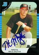 Nate McLouth autographed Baseball Card (Pittsburgh Pirates) 2005 Bowman #178