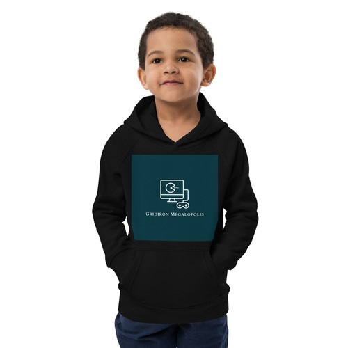 Gridiron Megalopolis Kids eco hoodie - Picture 10 of 30