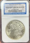 1921 Morgan Silver Dollar Brilliant Uncirculated BU 90% Silver NGC Gold Toned