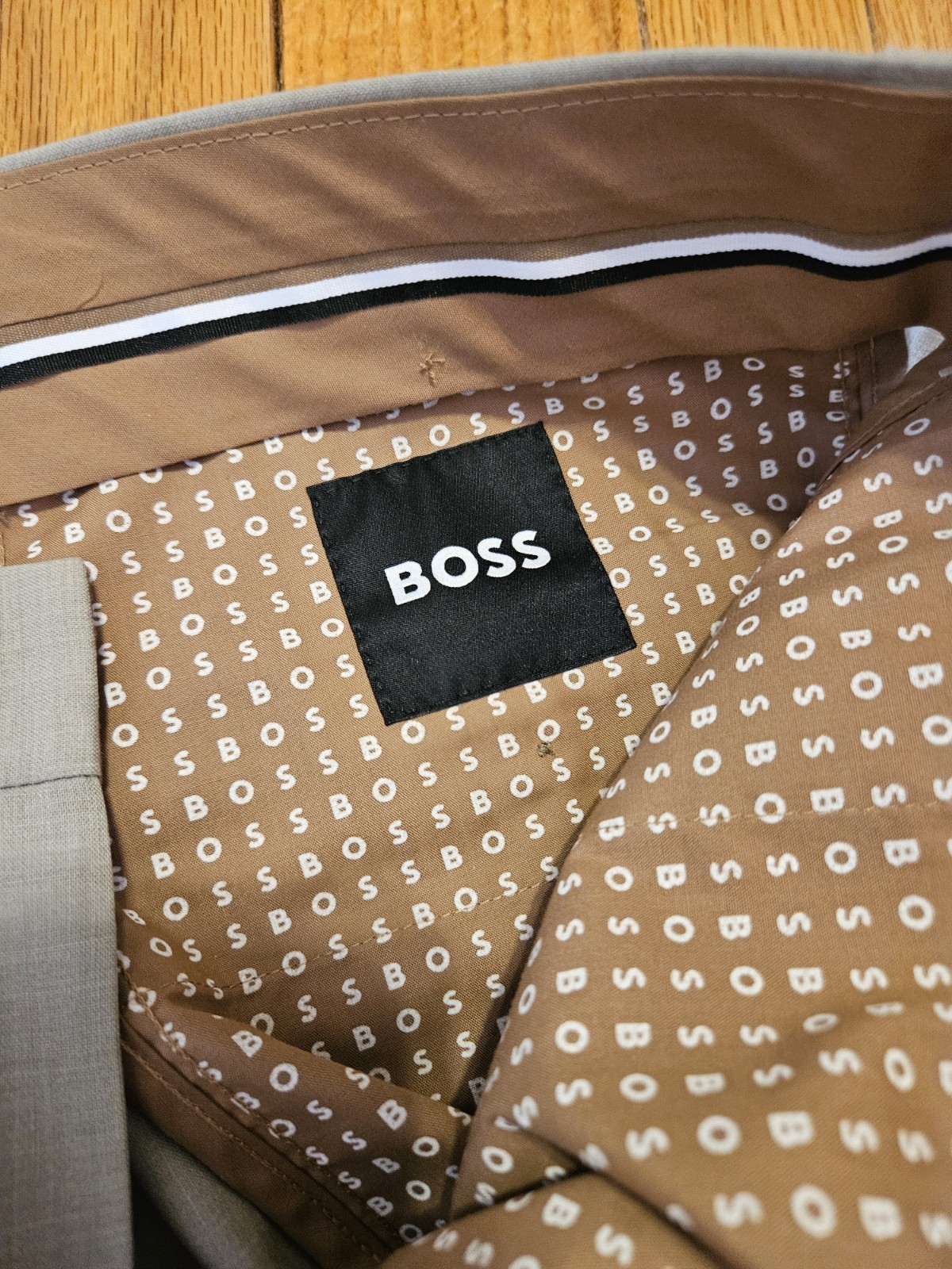 Hugo Boss H-Genius-224 Light Beige Trousers 36R thumbnail 9