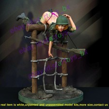 Army Pin Up Soldier 1/12 1/8 1/4 1/3 Unpainted Model Kit Unassembled 3D Print