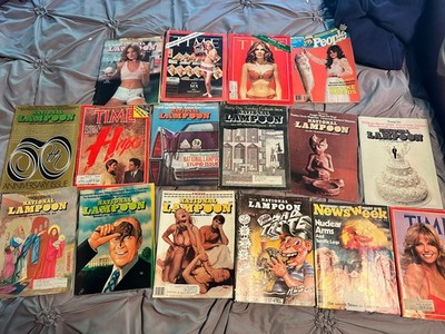 National Lampoon Magazine+ Lot (16) Issues 1974, 1970, 59th anniversary etc