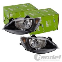 2X Valeo H4 W5W Scheinwerfer Satz Passend FüR Seat Ibiza Links+Rechts