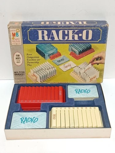 Vintage ~ 1961 Milton Bradley "Rack-O" Card Game #4765~ Complete!!