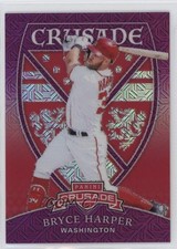 2018 Panini Chronicles Crusade Purple Mojo Prizm 86/99 Bryce Harper #12 04br