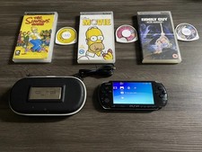Sony PlayStation Portable PSP 3003 Console Bundle With Simpsons Game / Movie Ele