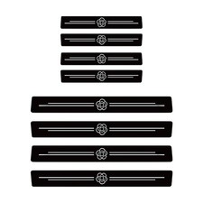 8PCS Car Door Sill Protector, Universal Waterproof Leather Automobile Door Th...