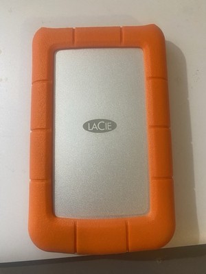 LaCie Rugged Portable USB External Hard Drive Shock Resistant w/Case 1 TB 