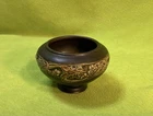 Vintage Roseville Art Pottery Rosecraft Vintage Brown Bowl / Vase 3 in x 5 in