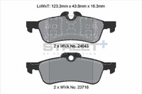 BremsbeläGe Mini Mini (R50, R53) Cooper S Baujahr 07/04-09/06 KW 125 PS 170 - Pa