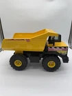 Vintage 1993 Tonka Mighty Dump Truck 768 Yellow 17" Metal and Plastic Hasbro