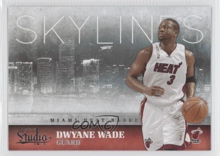 2009-10 Panini Studio Skylines Dwyane Wade #15 HOF 0a1