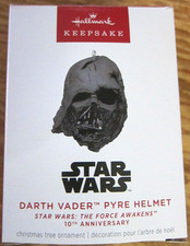 Hallmark 2025 Limited Edition Star Wars Darth Vader Pyre Helmet ornament- NIB