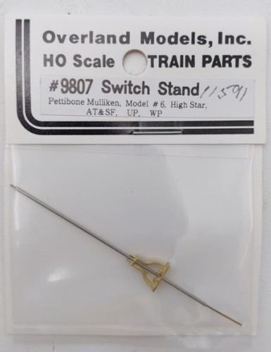 Soporte de interruptor Overland 9807 HO Petitbone Mulliken, modelo #6, latón High Star | Zustand: Used