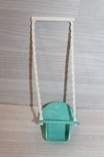 Fisher-Price Loving Family Dollhouse Aqua Blue Baby Swing for Doorway of House