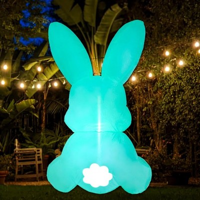 Easter Inflatable Yard Decorations - Easter Bunny Blow Up Cute Rabbit Theme I...