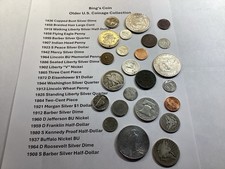 US Coin Collection Silver Coins and 12-Copper 118 Grams of Silver 112325 90tck