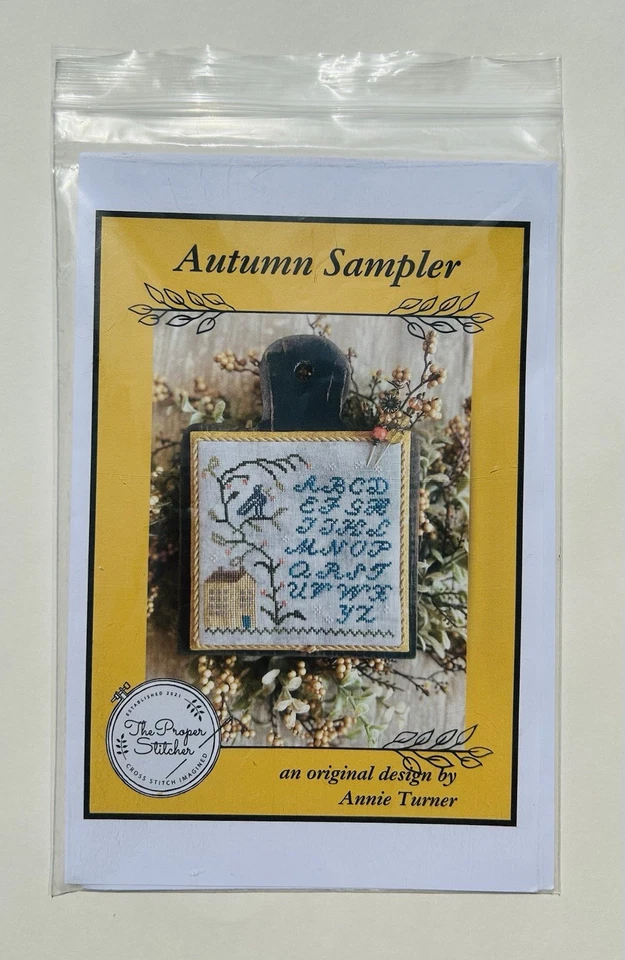 New The Proper Stitcher AUTUMN SAMPLER Cross Stitch Pattern Chart - Image 2 of 3