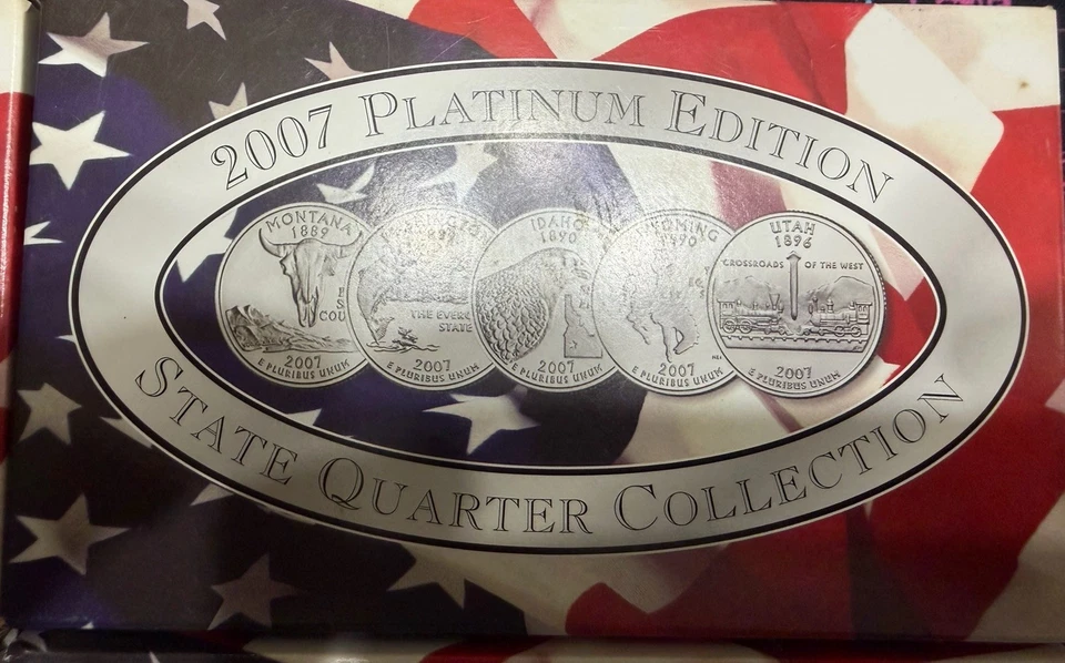 2007 PLATINUM, GOLD, PHILLY & DENVER MINT EDITION STATE QUARTER with COA - Image 2 of 4