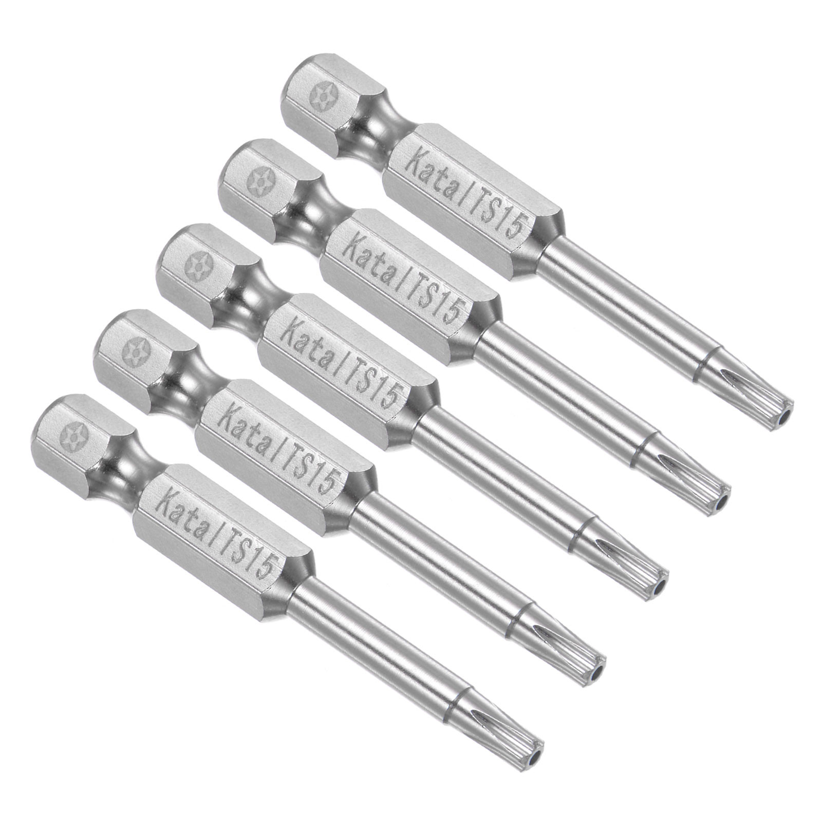 Magnetic T15 Torx Screwdriver Bits 5pcs S2 Steel 5-Point Star