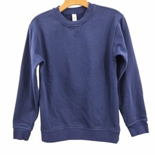 Lululemon All Yours Crew Neck Sweatshirt Size 4 Navy Blue Relaxed Hip Length