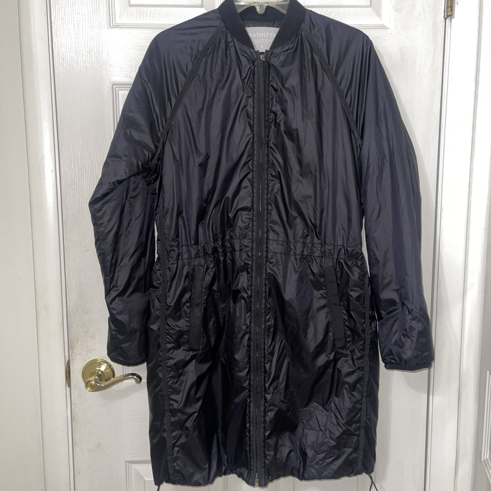 Athleta Primaloft Black Lightweight Raincoat Jack… - image 1