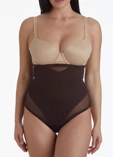 NWOT Miraclesuit Hi Waist Shaper Thong 2778 XL Brown 118849