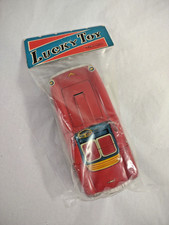 Vintage LUCKY TOY Tin FERRARI Car in Original Package HTF NIP 5"x2" A4