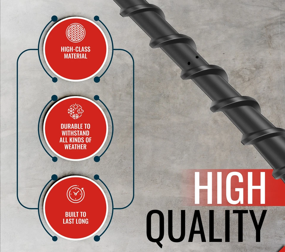 Antena espiral negra ICBEAMER 7 pulgadas para Jeep, RAM, camionetas Ford, Radio Boost Foto 2 de 4